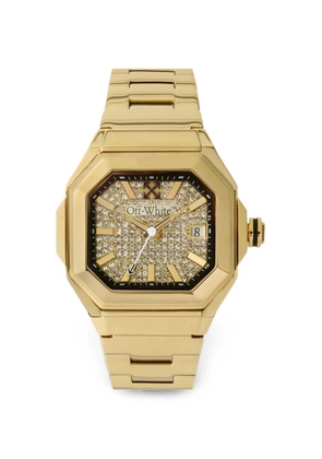 Off-White Shift pavé 40mm watch - Black