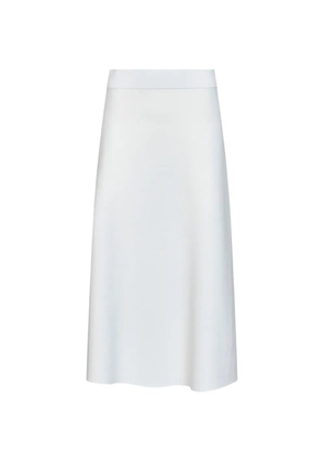 Max Mara Milano-knit midi flared skirt - White