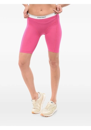 DSQUARED2 logo-waistband cycling shorts - Pink