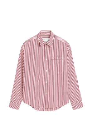 AMI Paris cotton long sleeves boxy fit shirt - Red