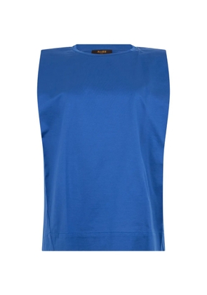 Moorer Aramak padded-shoulder sleeveless vest - Blue