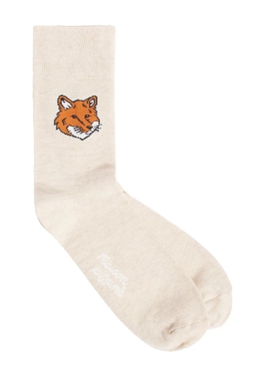 Maison Kitsuné fox socks - Neutrals
