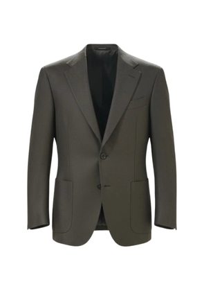 Zegna single-breasted notch-lapel blazer - Grey