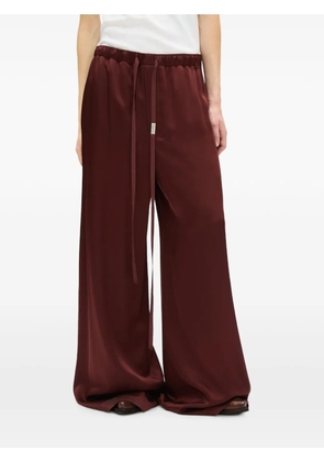 Ann Demeulemeester Nevi satin drawstring trousers - Red