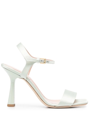 Alberta Ferretti heeled silk sandals - Green