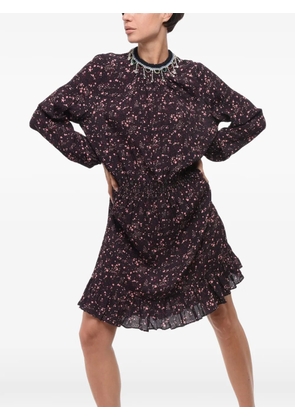 DSQUARED2 crystal-embellished star-print mini dress - Black