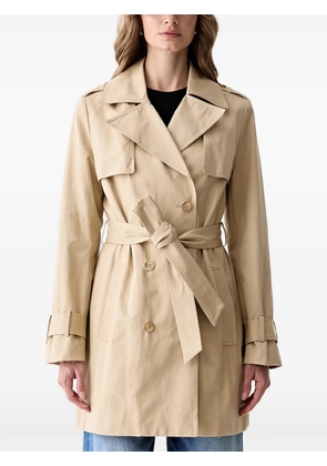 GUESS USA double-breasted belted trench coat - Neutrals