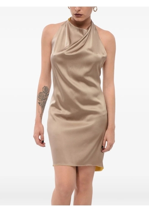 Stephan Janson halter-neck mini dress - Neutrals