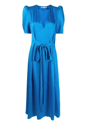 Stella McCartney V-neck tied-waist midi dress - Blue