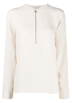Stella McCartney zip-front blouse - Neutrals