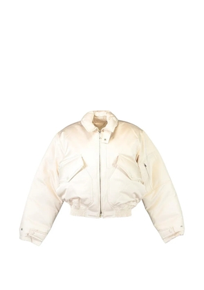 Victoria Beckham padded-design bomber jacket - Neutrals