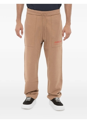 AMBUSH logo-print Workshop track pants - Brown