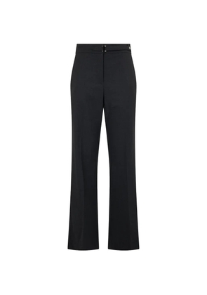 Moorer belted wide-leg trousers - Grey