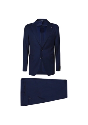 Tagliatore pinstripe wool suit - Blue