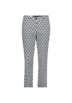 Betty Barclay geometric-print cropped trousers - Blue