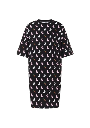 Love Moschino heavyweight printed cotton dress - Black