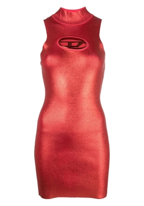 Diesel M-Arcey logo-plaque minidress - Red
