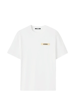 Jacquemus logo-patch T-shirt - White