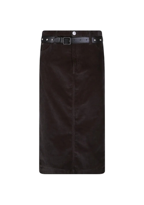 PINKO belted corduroy skirt - Brown
