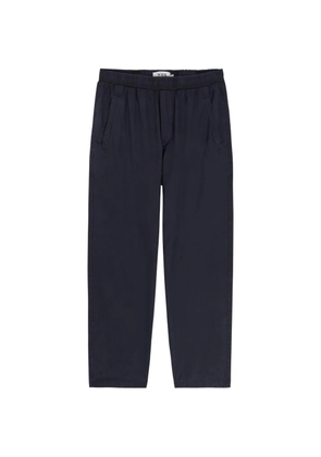 Wax London elasticated-waist cotton straight-leg trousers - Blue