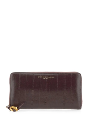 GIANNI CHIARINI Eel leather wallet - Brown