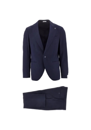 BRERAS MILANO notched-lapel single-breasted suit - Blue
