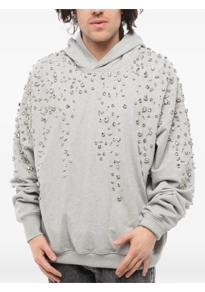 1989 STUDIO rhinestone-embellished cotton hoodie - Grey