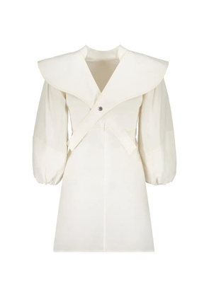 Ellery voluminous-sleeve wide-collar dress - White
