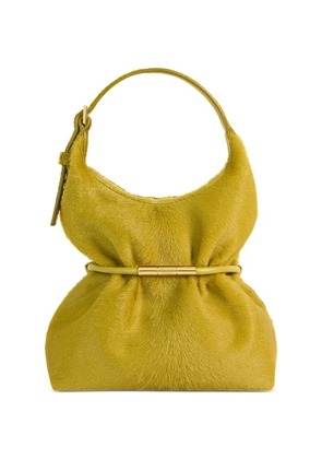 Balmain Sphynx mini bag in pony-effect leather - Green