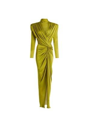 Balmain long silk chiffon dress - Green