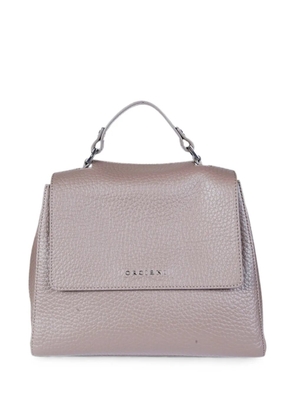 Orciani small Sveva pebbled calf leather tote bag - Neutrals