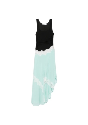 Christopher Esber lace-trim gathered dress - Neutrals
