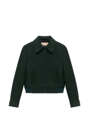 Marni piping-detail raglan-sleeve jacket - Green
