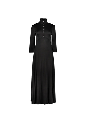 Ellery high-neck button-front dress - Black