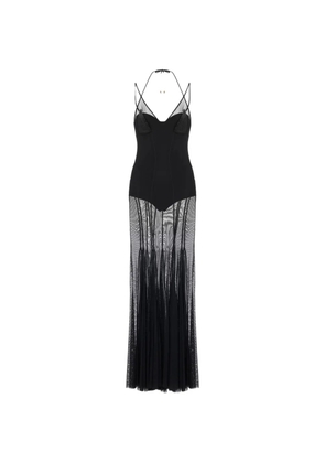 Elisabetta Franchi Red Carpet tulle and satin dress - Black