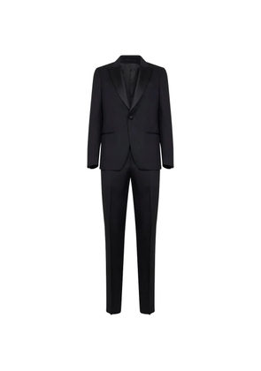 Lardini single-breasted peak-lapel suit - Black
