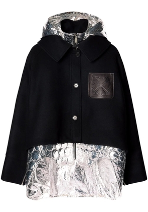 Off-White Arrows layered parka coat - Black