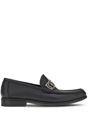 Ferragamo Gancini-ornament moccasins - Black