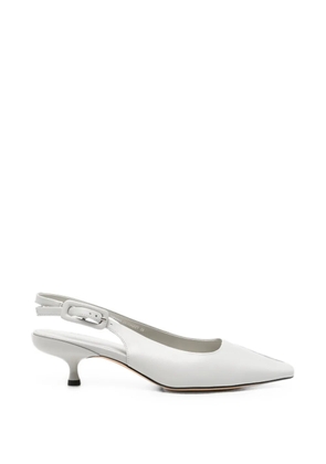 SERGIO MORETTI FIRENZE pointed-toe slingback pumps - Grey