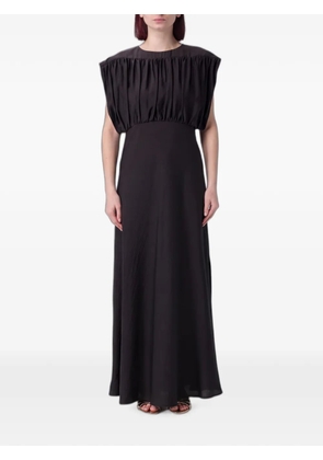 Tela gathered sleeveless maxi dress - Brown