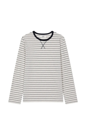 TOMBOY long-sleeve horizontal-striped T-shirt - Neutrals