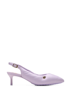 Clarks Originals x Martine Rose Cur Sling 1 leather slingback heeled pumps - Purple