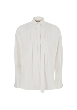 Semicouture Gracie pleated-bib shirt - White