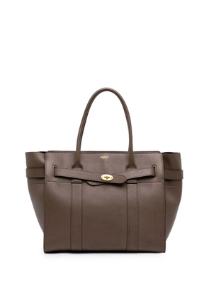 Mulberry Pre-Owned 2015-2026 Small Grained Calfskin Zipped Bayswater satchel - Brown
