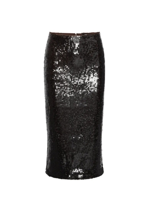 ROTATE BIRGER CHRISTENSEN sequins pencil skirt - Brown