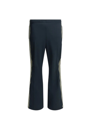 KAPITAL Sailor side-stripe logo-patch track pants - Blue