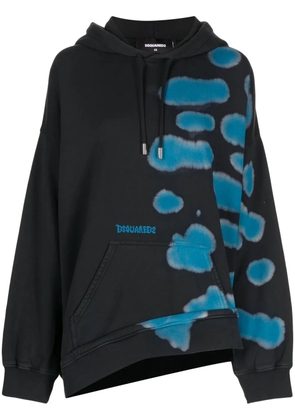 DSQUARED2 asymmetric slouchy hoodie - Black