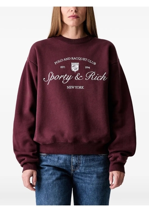 Sporty & Rich Syracuse embroidered crew-neck sweatshirt