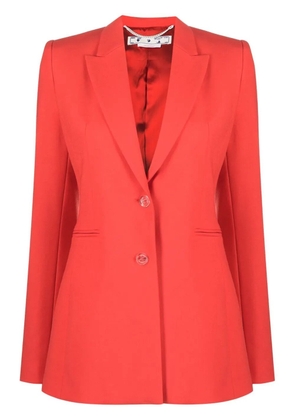 Off-White notch-lapel buttoned blazer - Red