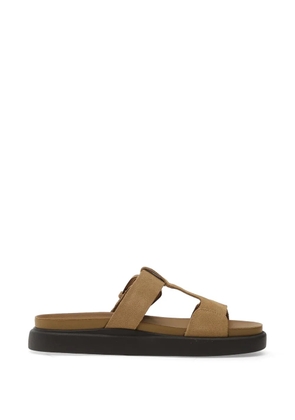 Clarks Aristella West buckle-fastening flat sandals - Brown